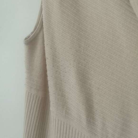 Dex Sleeveless Open Front Cardigan beige M - Picture 9 of 14
